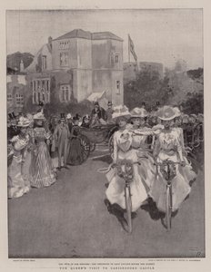 La visite de la reine au château de Carisbrooke - Frank Craig